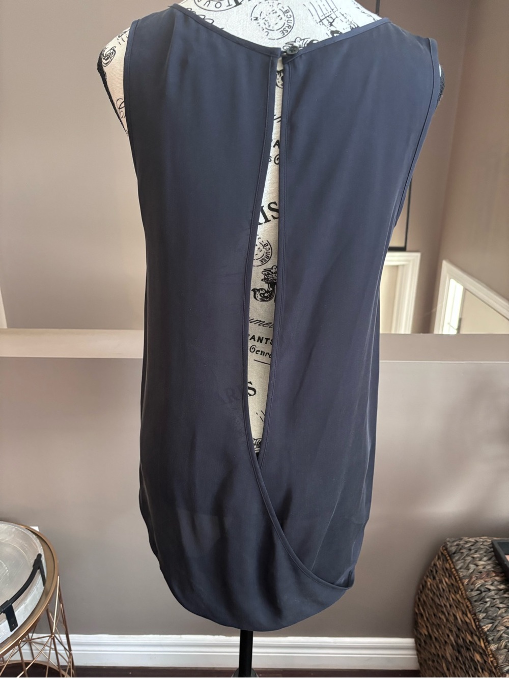 Michael Kors Navy Sleeveless Top